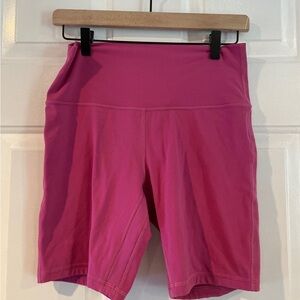 Lululemon pink bike shorts